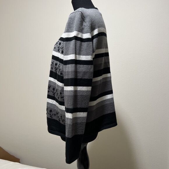 Alfred Dunner Woman Mock Twinset Cardigan Built in Tank Wool Blend sz PXL Petite - Picture 5 of 13